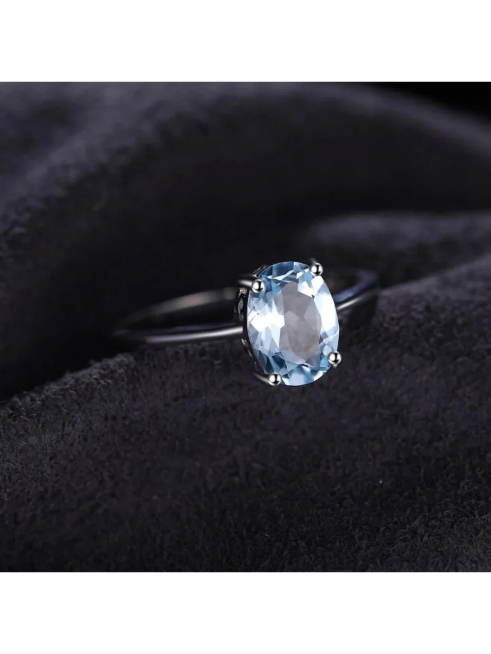 Natural Gemstone Birthstone Rings for Women - Garnet, Amethyst, Citrine, Topaz